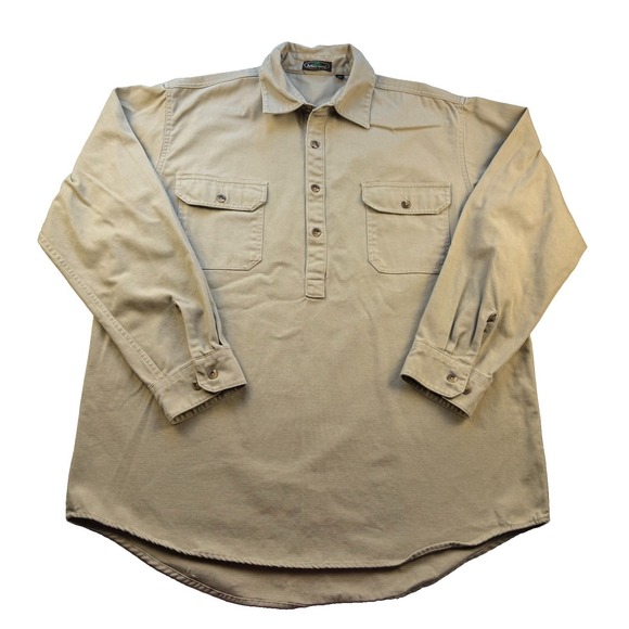 Arborwear Other - Arborwear USA Heavyweight Cotton Work Shirt XL Khaki Pullover Utility Gorpcore